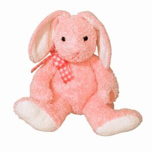 Mine Alone Pink Bunny Rabbit Plush Stuffed Toy 8"
